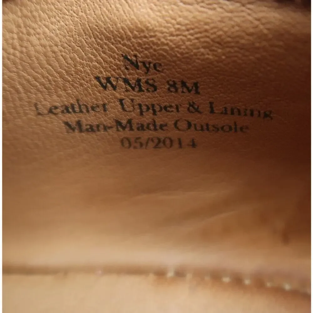Gentle Souls Shoes Womens 8 Wedge Sandal Lace Up Comfort Classic Leather Brown